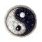 BP-338C Beadwork kit for creating brooch Crystal Art &#x22;Yin Yang&#x22;